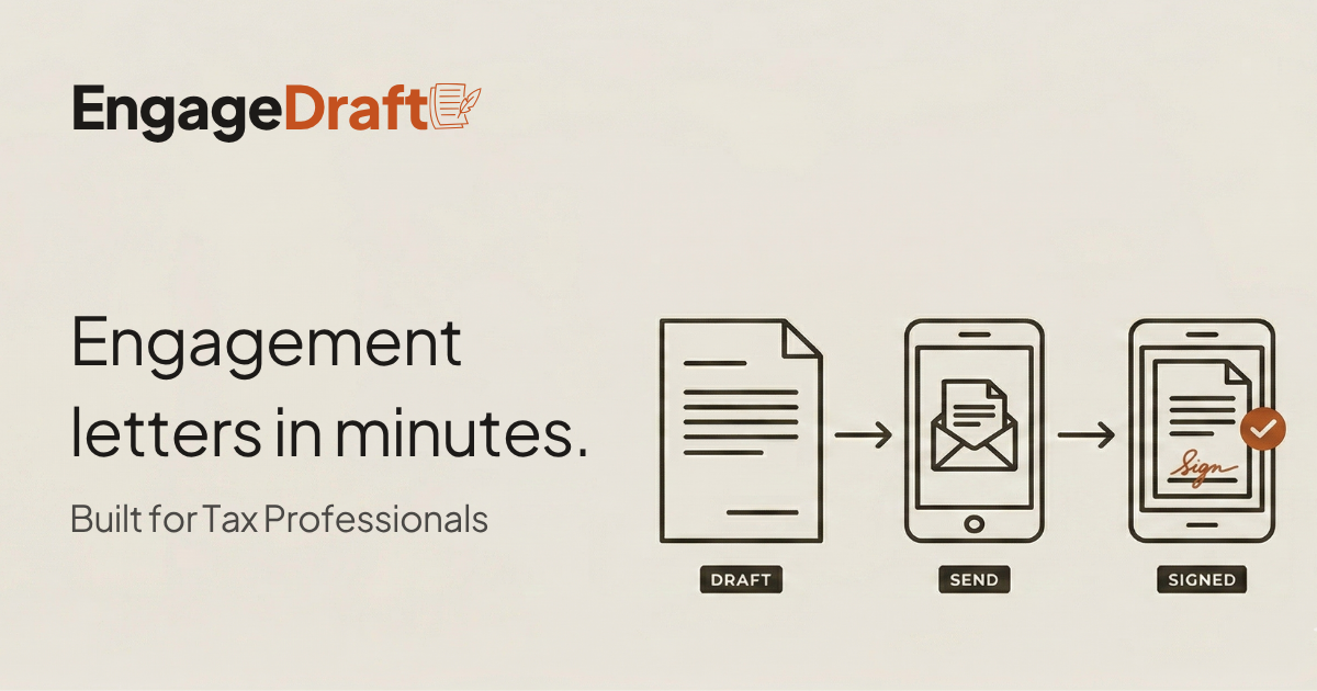 Client Guide/faq Page Example CPA Engagement Letter Template: 2026 Checklist | EngageDraft